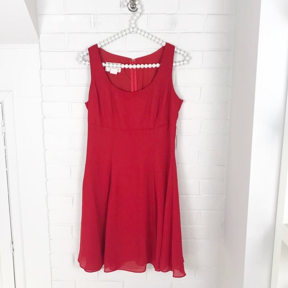 Vintage Hugo Buscati Collection Red Flattering Y2K Style Dress Size 4
